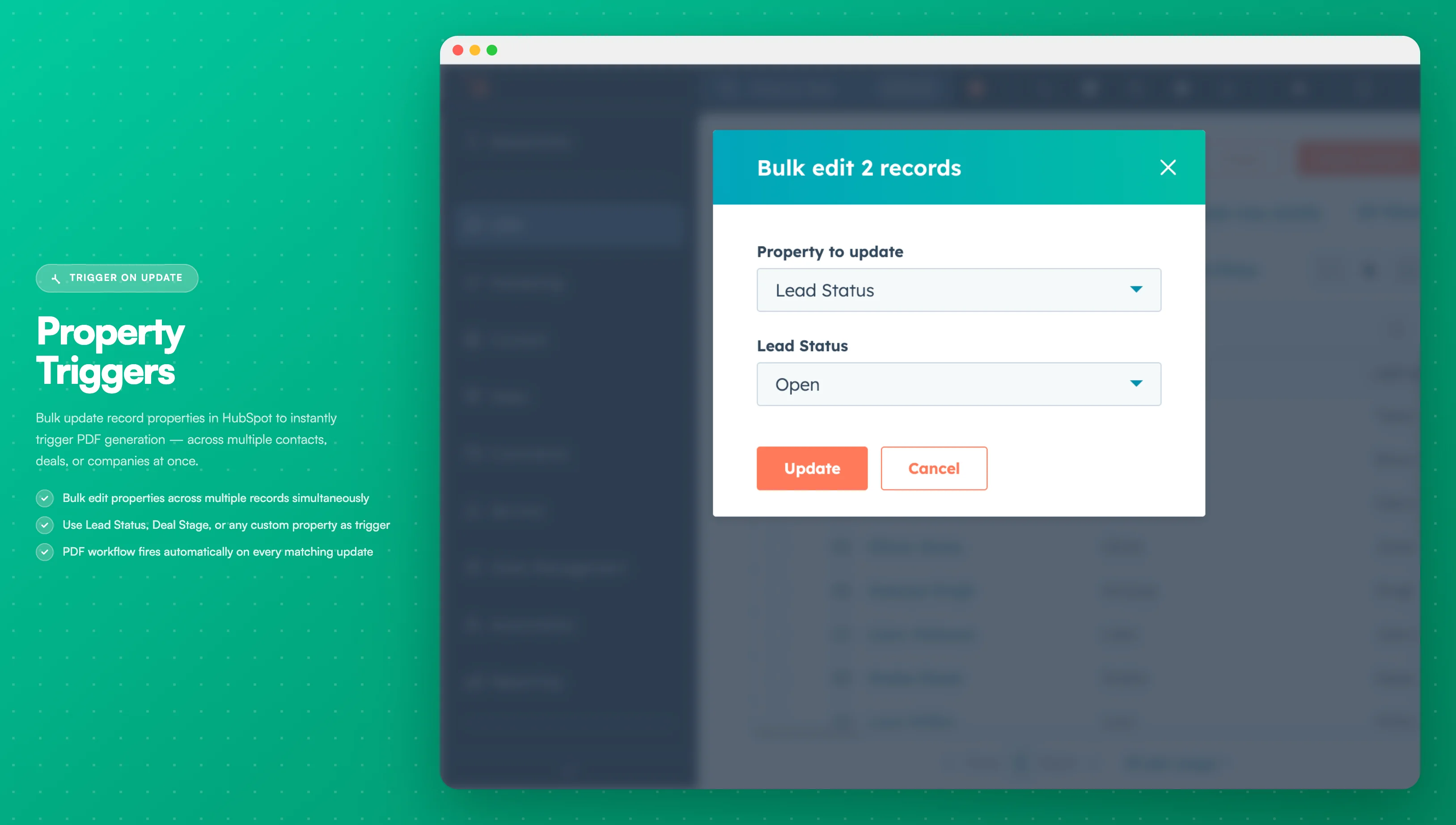 HubSpot Trigger Property - Setting a property value to trigger the workflow